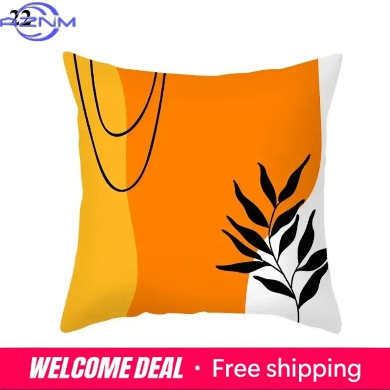 Century Textile & Sewing Supply Avenue C North Saskatoon Sk - Capa de Almofada Abstrata Boho Laranja,